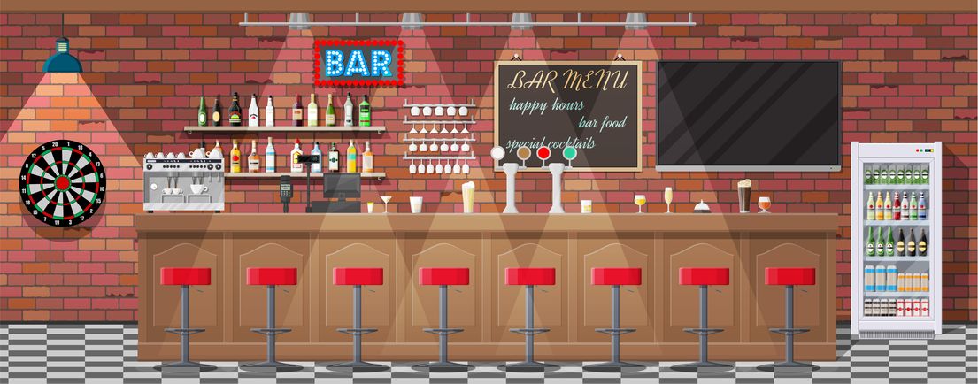 83503916 - interior of pub, cafe or bar.